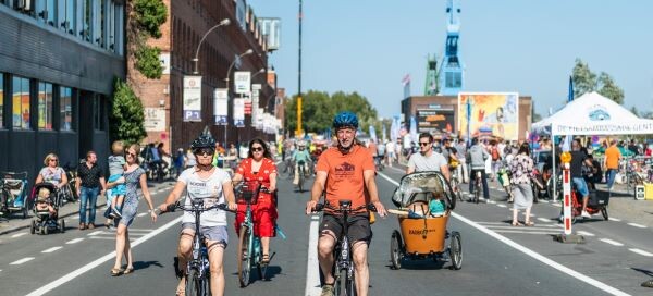 Traffic in Ghent - Car free day